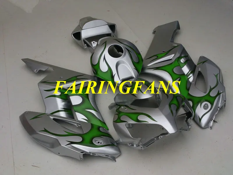 Мотоциклетный вставной обтекатель комплект для HONDA CBR1000RR 04 05 CBR 1000 RR CBR 100RR 2004 2005 серебристо-зеленый Обтекатели на кузов+ подарки HA27