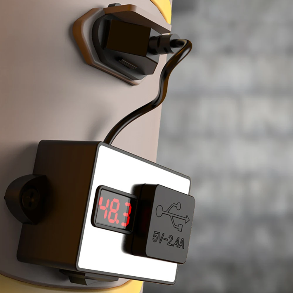 Зарядное устройство для электровелосипеда, USB цифровой дисплей, зарядное устройство для аккумулятора, usb-разъем, электронный кабель, адаптер для двигателя, велосипедный переключатель
