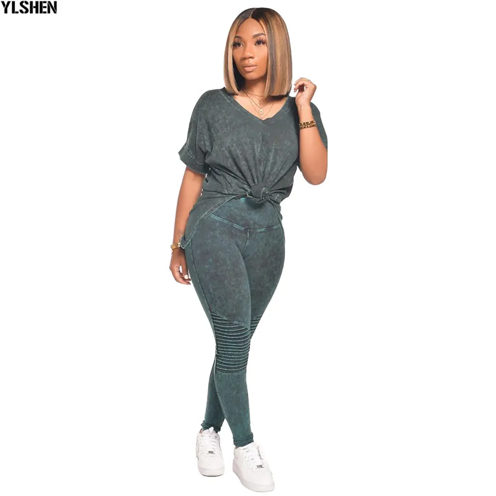 Two Piece Set Women 2020 Fashion Clothes African Dresses for Women Dashiki Dress Tops and Bodycon Pants 2 Piece Sets Outfits 10