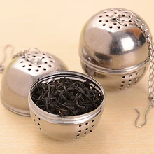 Ситечко для чая из нержавеющей стали чайный шар Сфера фиксирующая сетка для заваривания специй фильтр Прямая поставка
