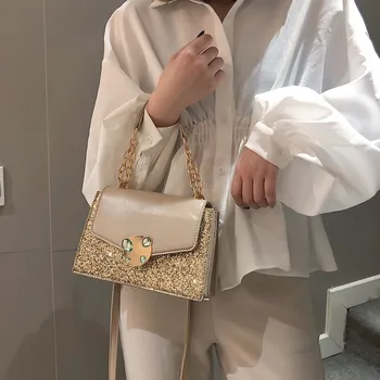 

Women's Fashion Sequins Crossbody Shoulder Bags Purse Messenger Bag Shoulder Bags Female Top-handle Bags Small Tote Purse
