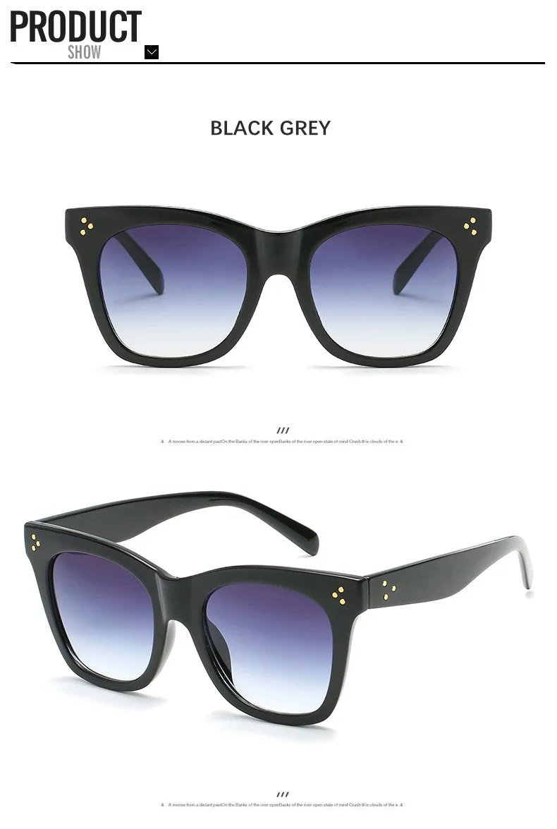 Классические квадратные оптические очки для женщин Rice Nail Ретро брендовые дизайнерские очки по рецепту женские солнцезащитные очки с большими рамами UV400