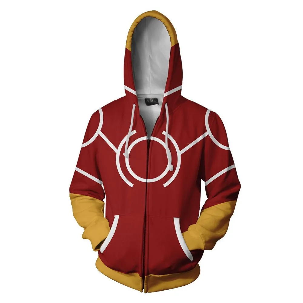 My Hero Academia Todoroki Shoto Anime 3D Printed Zip-Up Hoodies For Men And Women