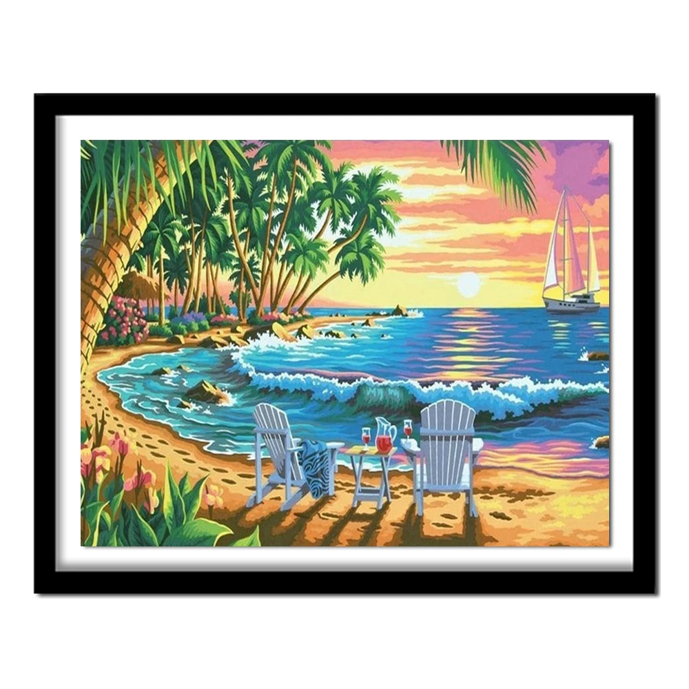 5D алмазная картина парусник на море бисер вышивка крестиком наборы из страз