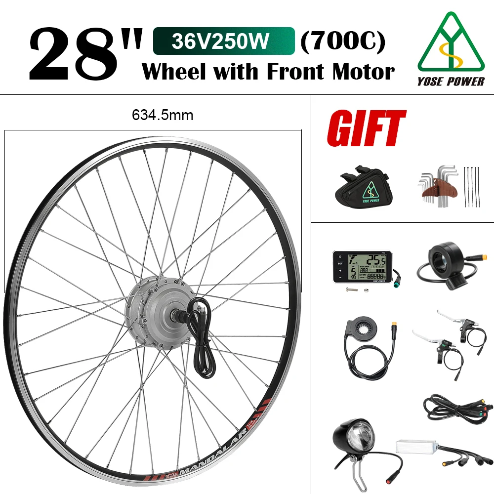 Electric Bike Conversion Kit 28 Inch 700c Ebike Conversion Kit