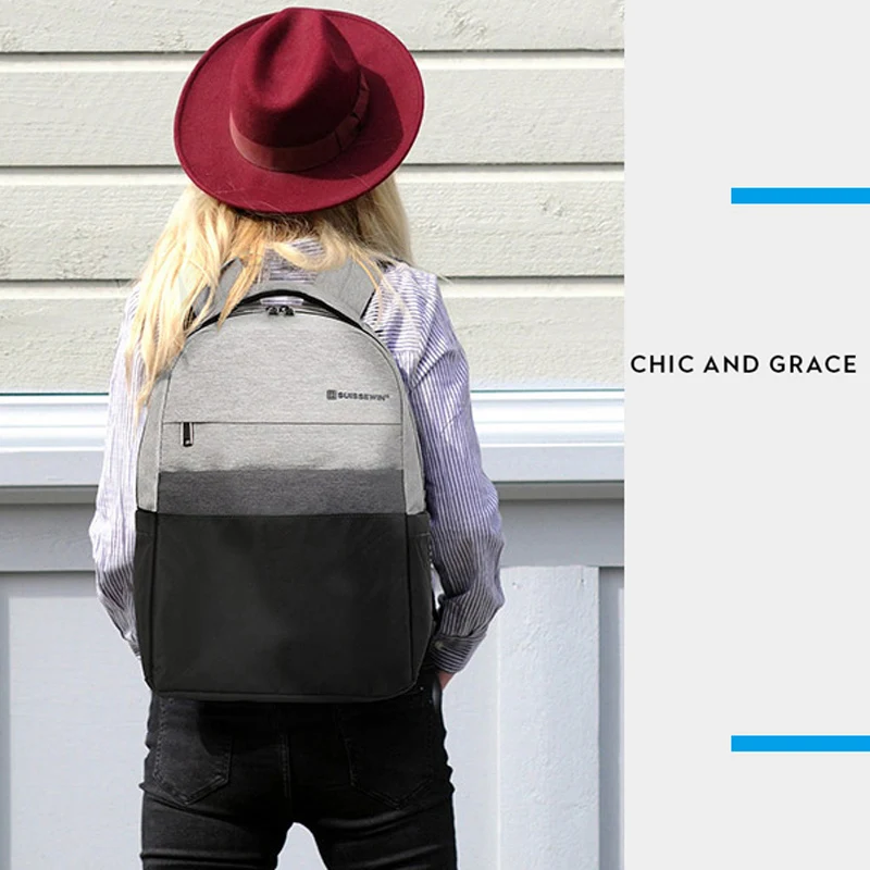 

2019 swiss new anti theft laptop backpack waterproof schoolbag for women and men fabric satchel school bags for teenage girls