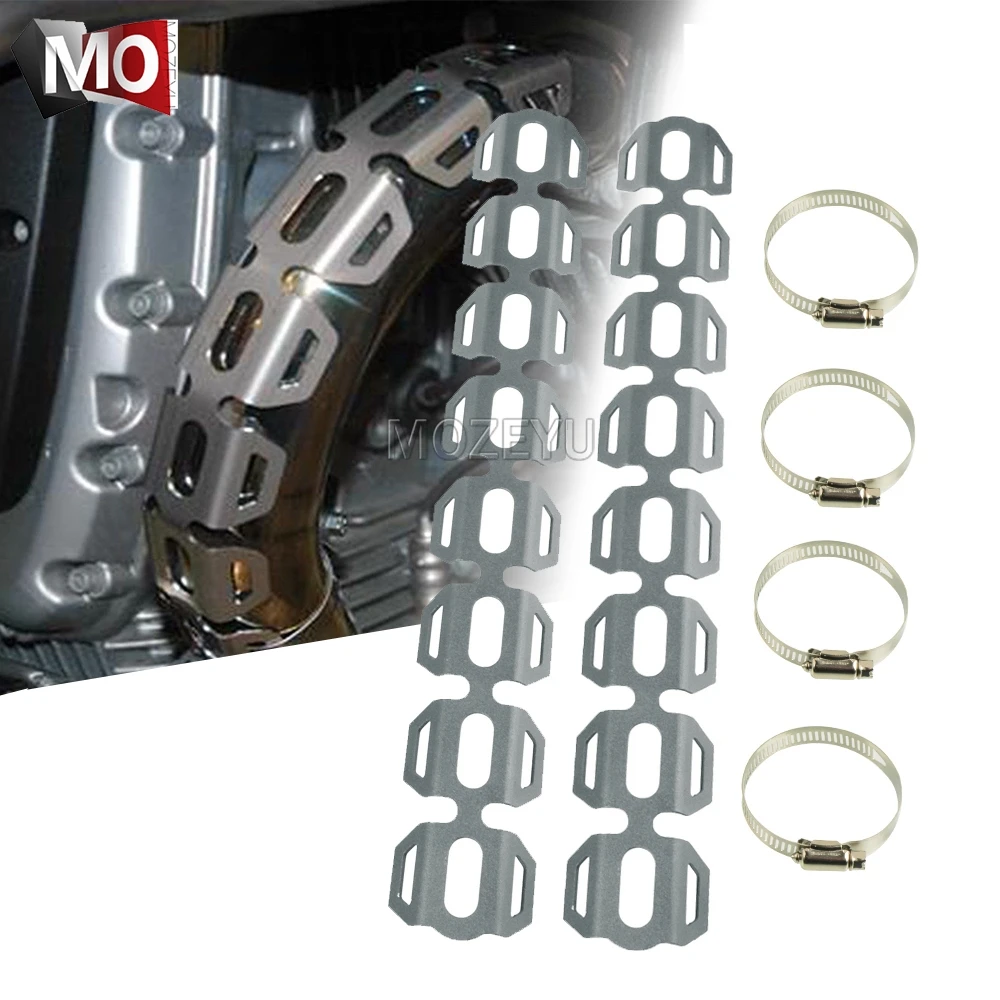 Motorcycle Exhaust Pipe Header Wrap Water Cooled Heat Shield Guard Cover For BMW R1250GS R1150GS Adventure R1100GS R100GS F800GT Motorcycle Exhaust Pipe Header Wrap Water Cooled Heat Shield Guard Cover For BMW R1250GS R1150GS Adventure R1100GS R100GS F800GT