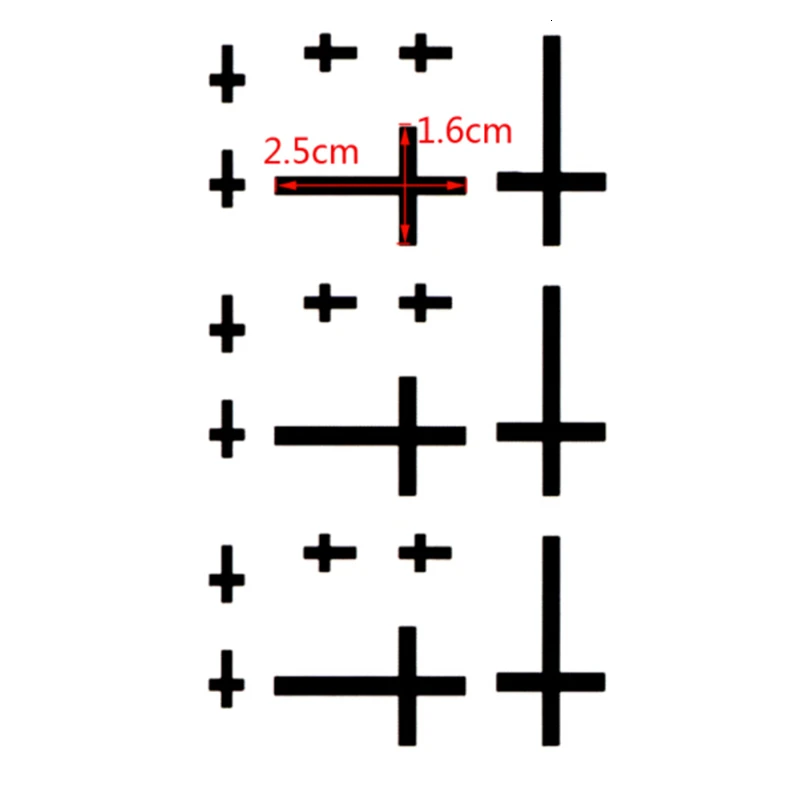 1 шт., милый мини-крестик, водонепроницаемые Временные татуировки для мужчин и женщин, кольца, персонализированная Обложка, шрамы, нарисованные маленькие крестовые татуировки, наклейки