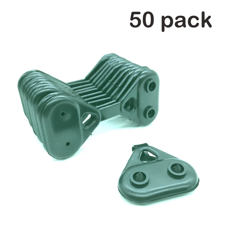50 pack Joyeyou треугольная сельскохозяйственная теплица садовый зажим люверсы для крепления теней ткань сетка - Цвет: 50 pack