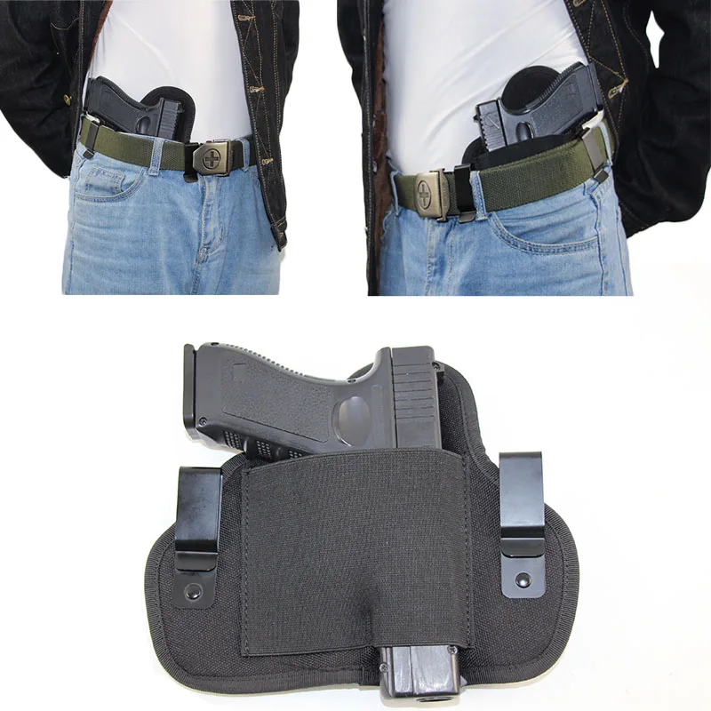 

Tactical IWB Concealed Gun Holster Left Right Hand for Glock 17 19 Beretta 92 Taurus Cz75 Airsoft Pistol Hunting Hidden Holster