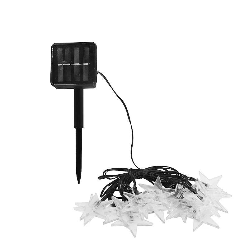 

SZYOUMY Solar Christmas Lights 20 30 LED 8 Modes Star Waterproof Solar Fairy String Lights For Halloween Lights Decorations