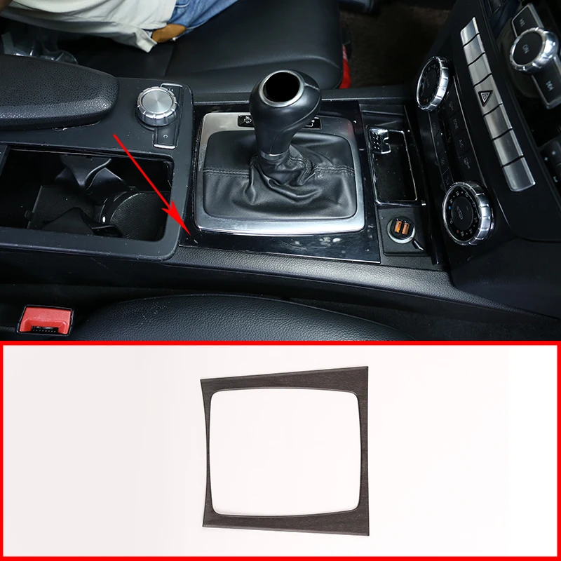 

Car Accessories ABS Gear Shift Decoration Frame Sticker For Mercedes Benz C GLK Class X204 W204 C180 C200 C260 2008-2013