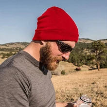 Осень-зима, унисекс, мериносовая шерсть, манжета, шапка бини, мужская, Женская шерстяная шапка, Спортивная, для бега, для улицы, тёплая шапка OSFA