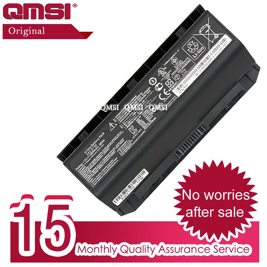 QMSI 15V 88wh 5900 мА/ч оригинал A42-G750 Батарея относится к Asus G750J G750JW G750JM G750JH G750JZ G750JX/JZ/JS