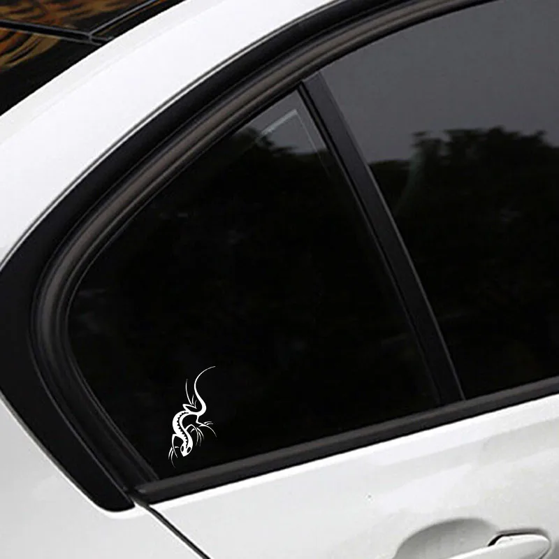 Забавные дикие животные силуэт ящерица Декор винил для Авто/бампер/окно