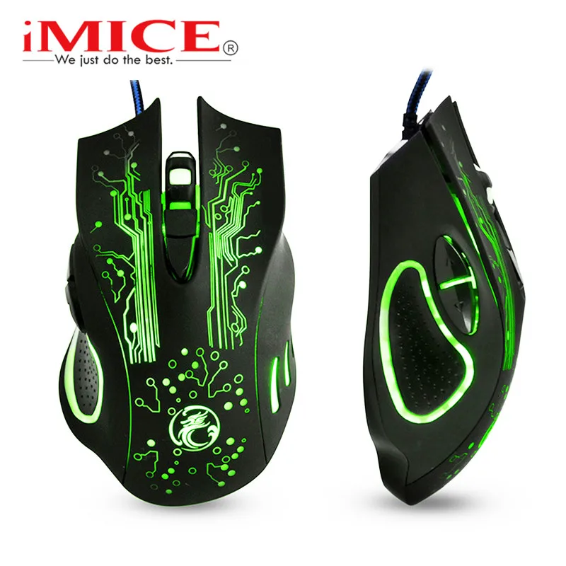 Проводная игровая мышь RGB геймер игровой мыши кабель USB 6 кнопок эргономичные
