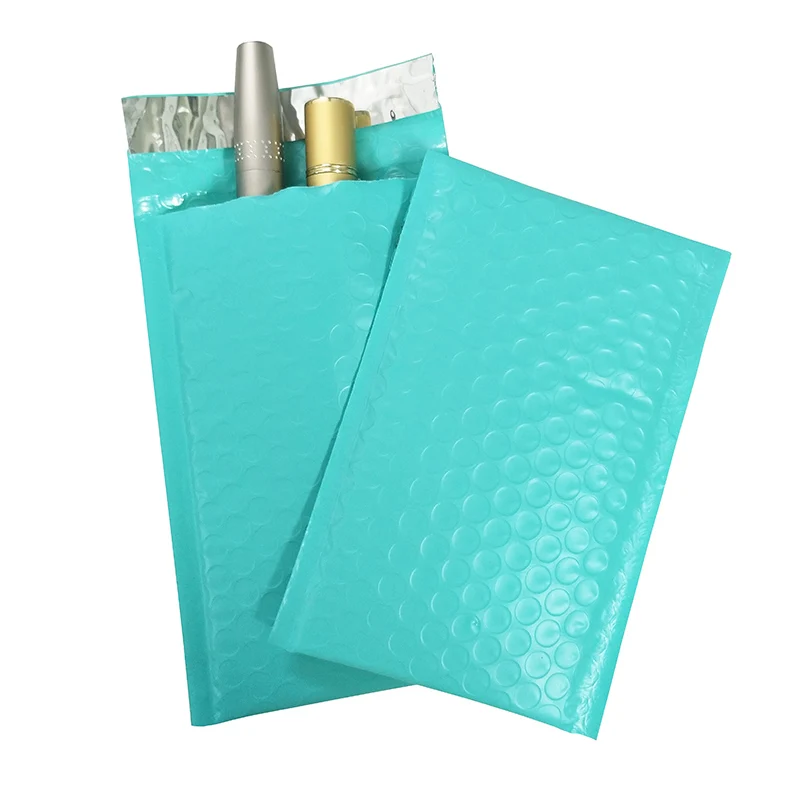 

3sizes #000 4x8inch Teal Poly Bubble Mailer Padded Envelope self seal mailing bag bubble envelope Shipping envelope Postal Bag