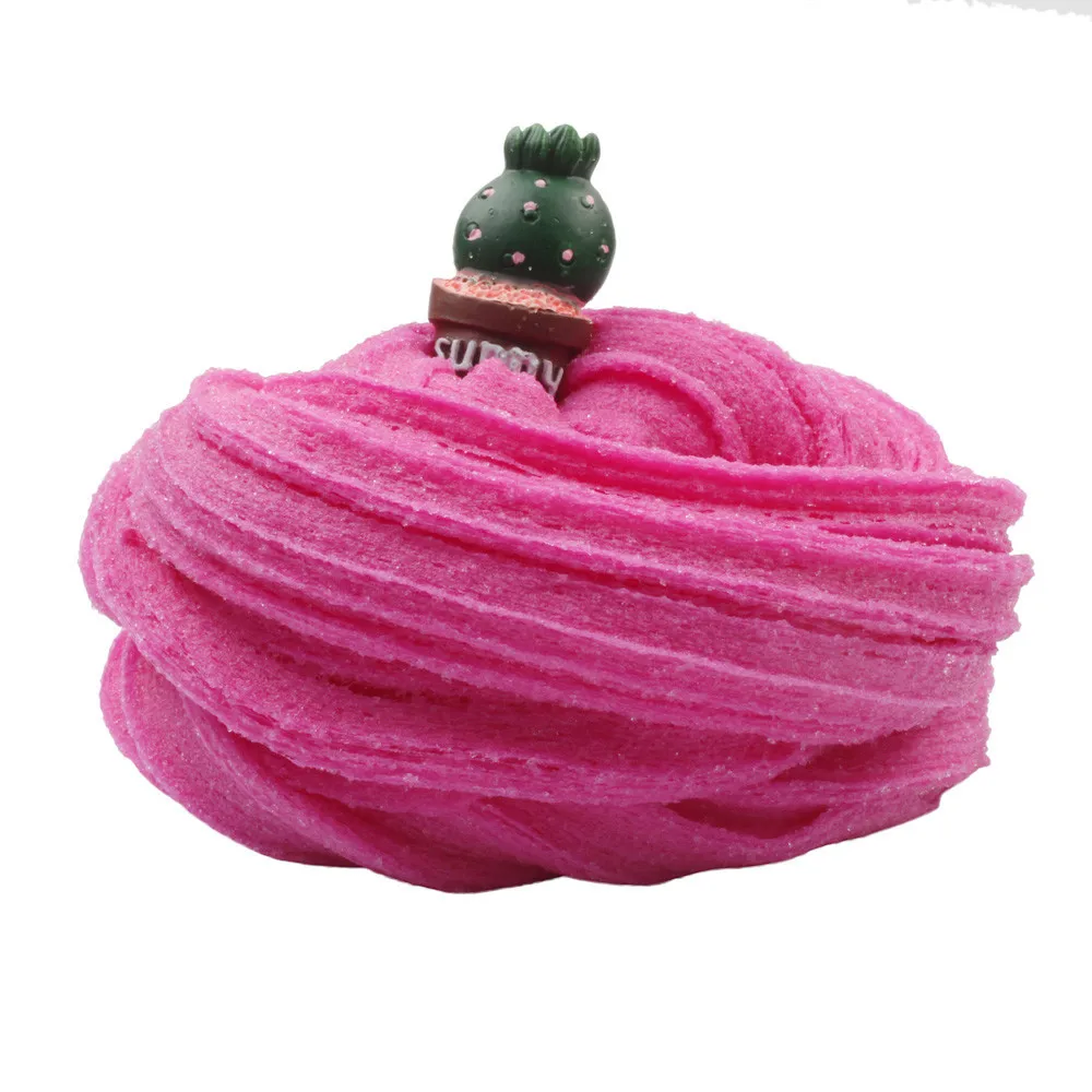 Colorful Mixing Cloud Cotton Candy Slime Fluffy Polymer Anti Stress Slime Sludge Cotton Mud Toy Toys For Children #A