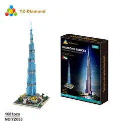 Weili YZ крошечные гранулы собранные строительные блоки игрушка архитектура серии Дубай fa er ta 053