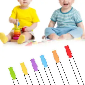 

Silicone Robot Shape Teether Baby Chewing Pendant Necklace Teething Stick Teeth Whitening