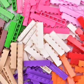 

100pcs/lot Mix color Building Blocks City DIY MOC Creative Bricks Bulk Model Figures Educational Kids Toys Compatible Brands