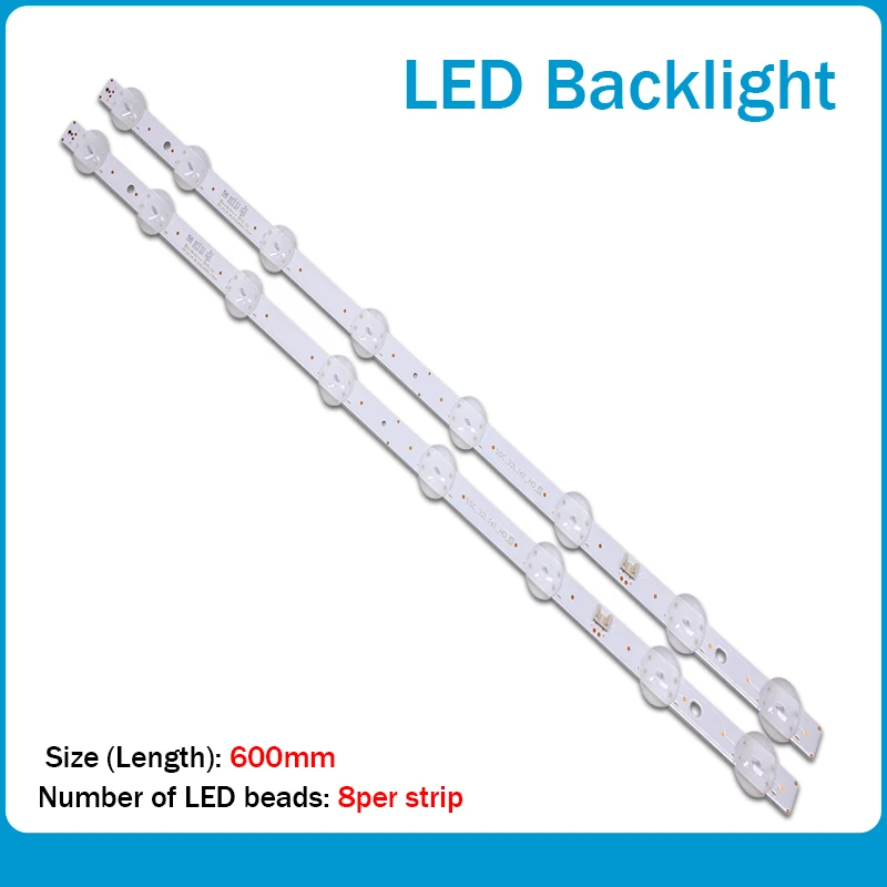 New 10 PCS 8LEDs 600mm LED backlight strip for LG 32LJ510U HC320DXN-ABSL1-A142 SSC_32LJ61_HD S SSC_32LJ61_HD_8LED