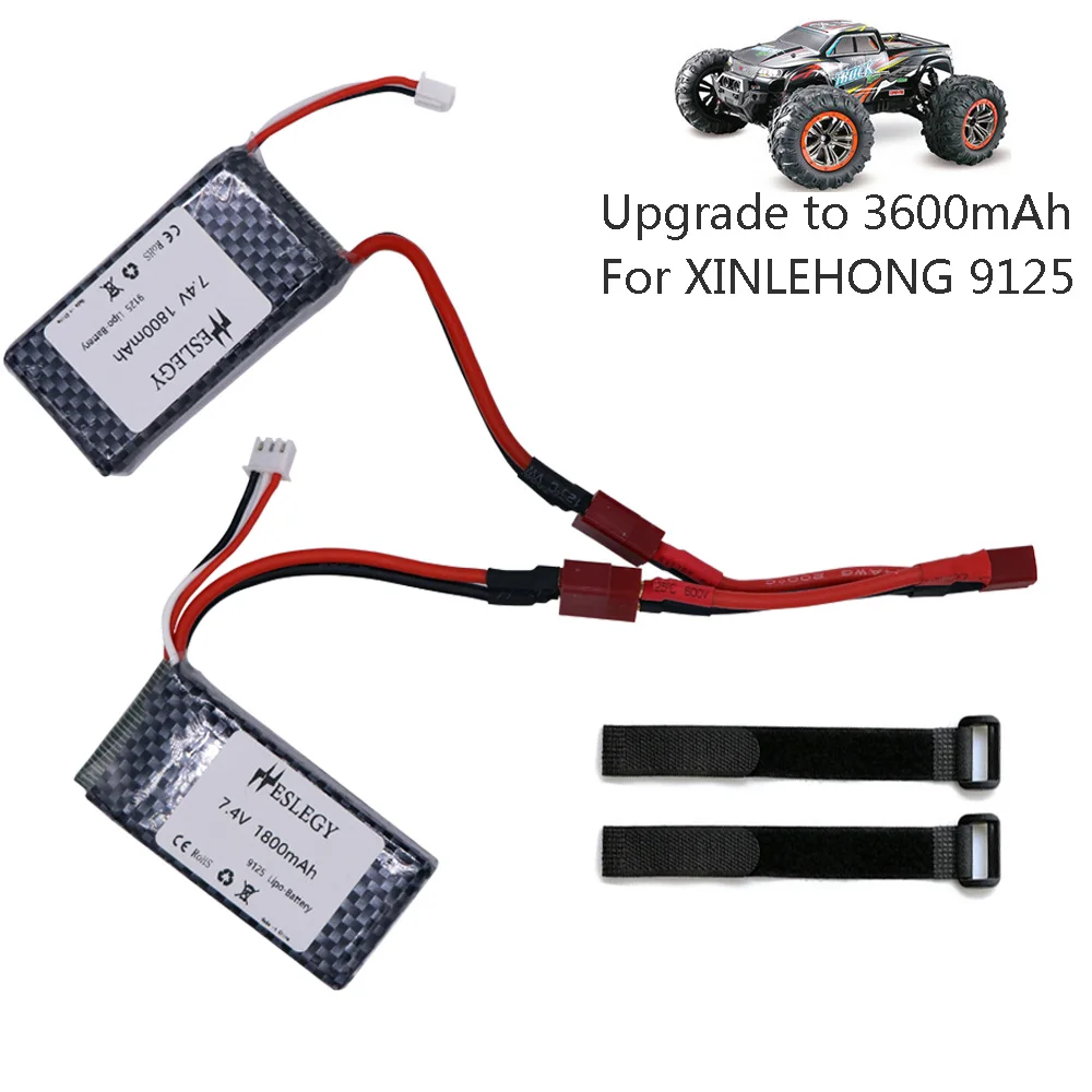 Аккумулятор lipo 7 4 В 3600 мАч для XINLEHONG 9125 запасные части автомобиля с дистанционным
