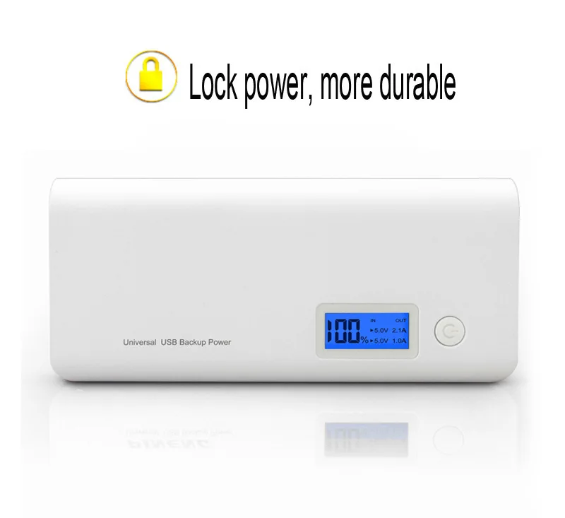 New 100000mAh High Capacity Portable Power Bank Dual USB LCD Display Powerbank Battery Charger for Mobile Smartphones and Tablet fast charging power bank