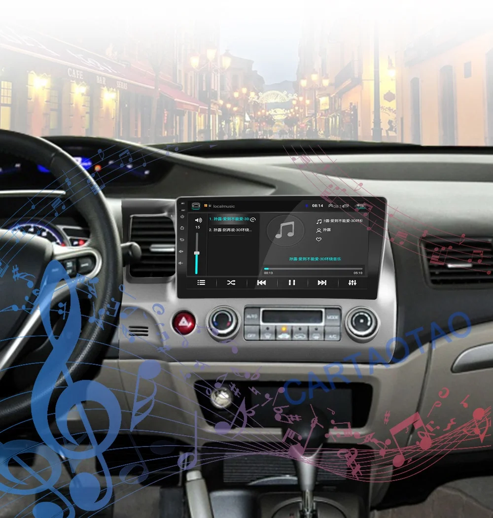 2G+ 32G 10," Android 8,1 GO автомобильный Радио dvd-плеер для Honda Civic 2006 2007 2008 2009 2010 2011 2Din радио gps навигация WiFi
