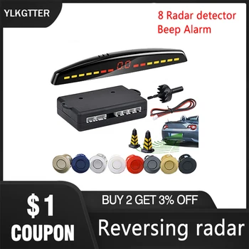 

YLKGTTER 8 Super Sensitive Obstacle Detector for Cars SUV MPV Upgrade Version A Whole Set High Quality Fashion Reversing Radar