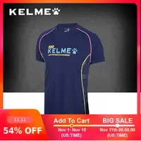 KELME мужские футболки для бега Весна/Лето с коротким рукавом для занятий спортом на открытом воздухе быстросохнущая дышащая футболка K16C719