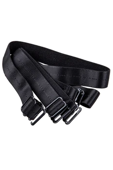 

Black Elastic Fabric Metal Hook End Bra Straps Pair for Ladies