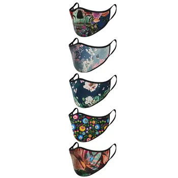 

5PC Protective Masks FaceMasks Cloth Face Mask Washable mascarillas Mouth-muffle Reuseable Mouth Cover mondmaskers mascarilla