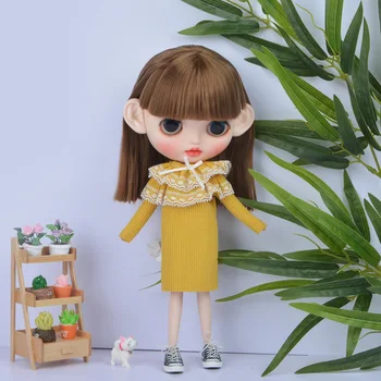 

1/6 Blyth Dolls Clothes Adorable Clothing Sets Dress for 30 cm NBL Ball Jointed Dolls BJD Girls Dolls Accessories Toys for Girls