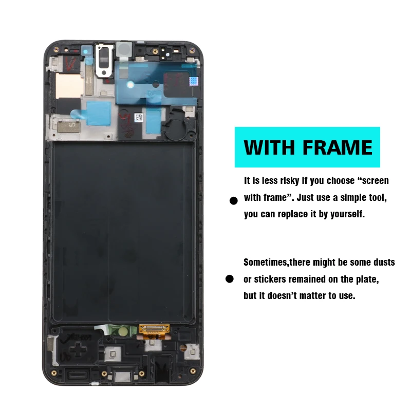 Супер AMOLED 6," ЖК-дисплей для samsung galaxy A50 A505F/DS A505F A505FD A505A сенсорный экран дигитайзер в сборе с рамкой