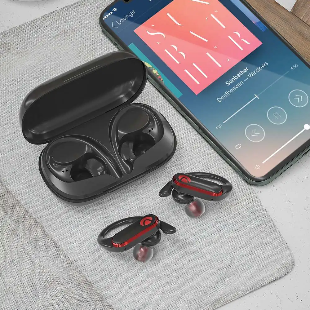 наушники беспроводные проводные BlitzWolf AIRAUX UM3 TWS спортивные bluetooth умные HD звонки