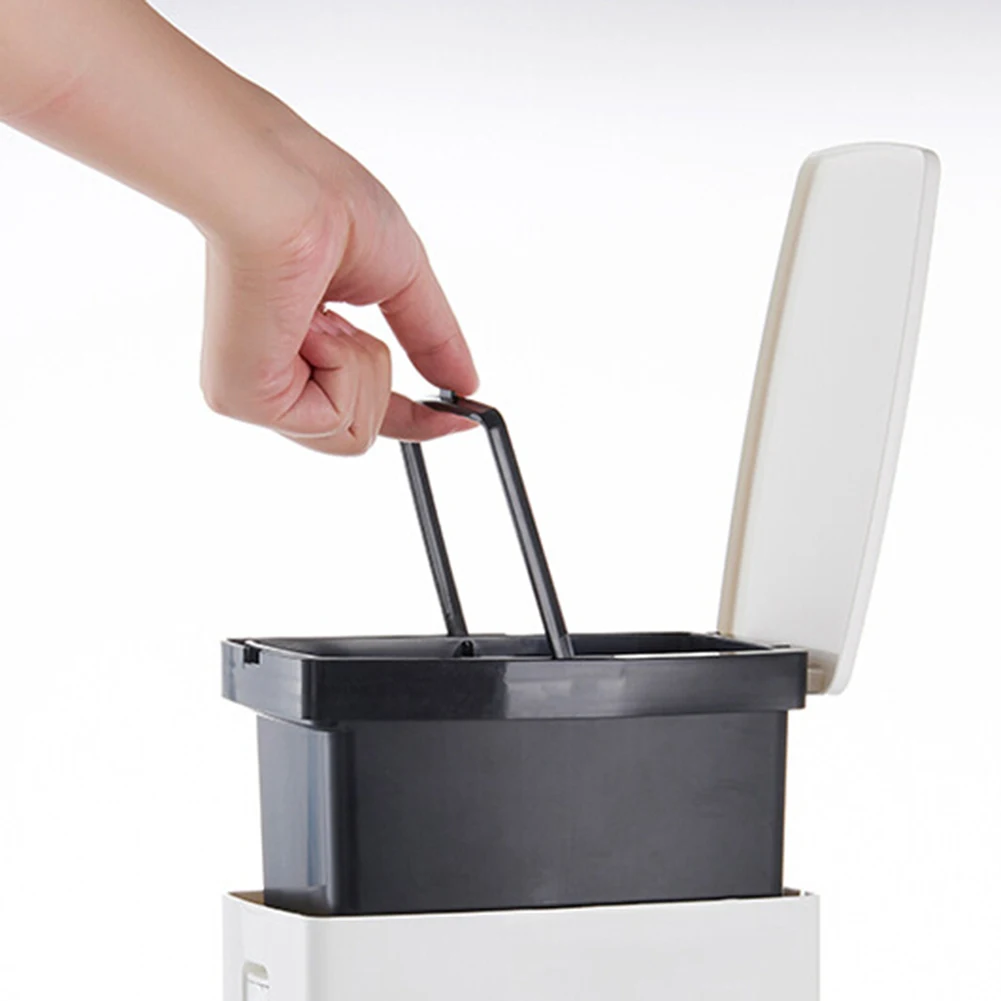 4LTrash Can урна для ванной комнаты с туалетной щеткой пластиковая мусорная корзина для мусора корзина-диспенсер настольная мусорная корзина для ванной комнаты
