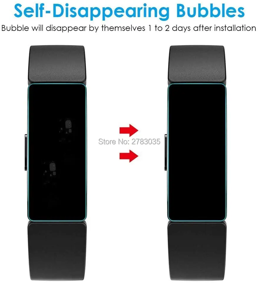 Для Fitbit Inspire / HR 2 Band Clear Anti Scratch мягкая термогелевая Защитная пленка для экрана (не