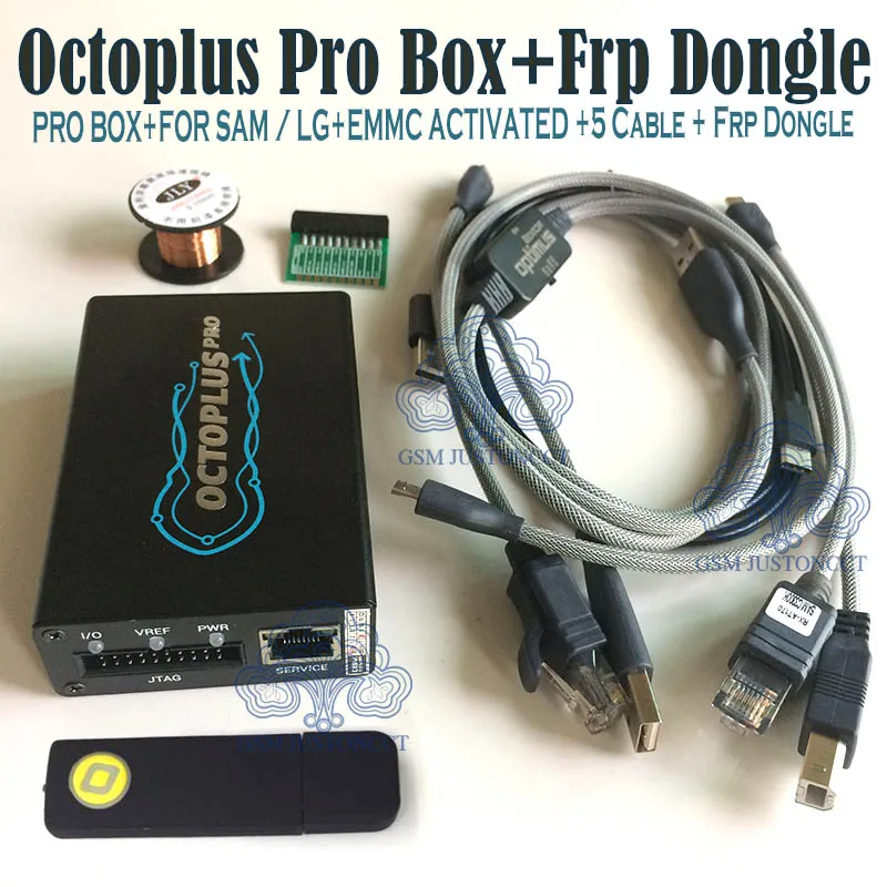 OCTOPLUS PRO BOX + FOR SAM LG + 5 CABLE +EMMC + frp dongle - gsmjustoncct -B1