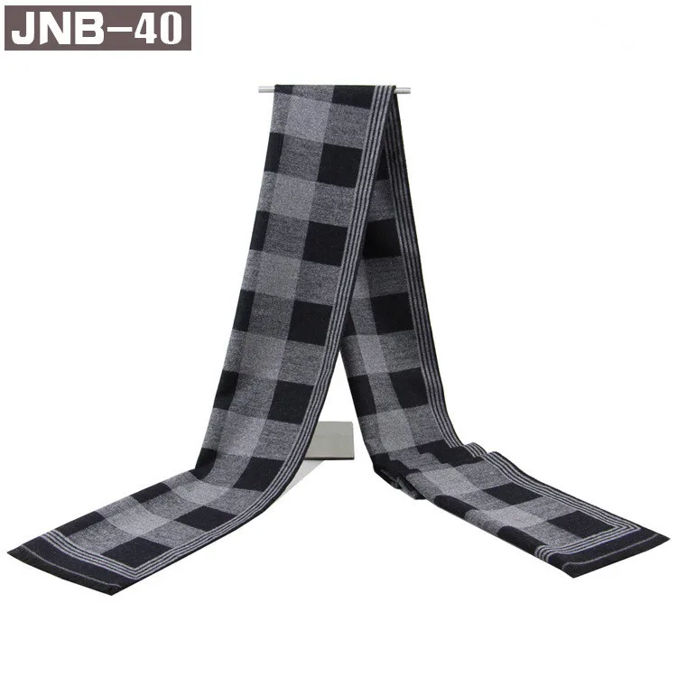 Шарф мужской зимний Корейский вариант вязания Теплый высококачественный утолщенный имитация кашемира шеи Josiobu DZ4000 - Цвет: DZ4000-NO.40