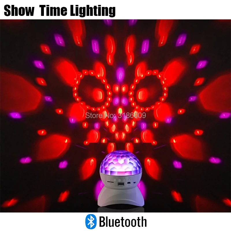 Showtime Disco LED Crystal Ball With Bluetooth Speaker Support FM MP3 USB Flash Disk Good Use For Dance Party Dj KTV Home Funny