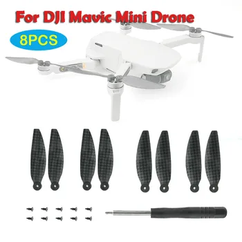

8PCs Carbon Fiber Foldable Propellers Paddle Blade For DJI Mavic Mini Drone Carbon Fiber Efficiency Alternative Drone Propeller
