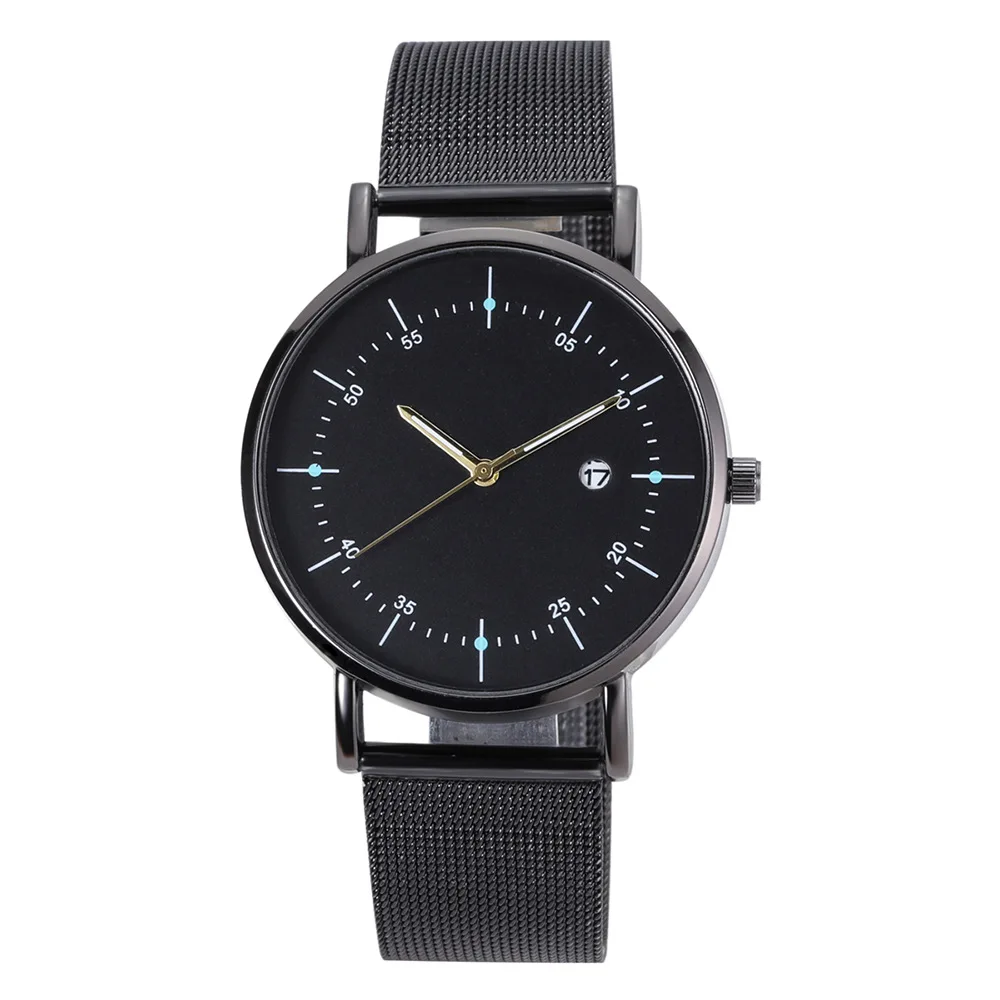 

A Generation of Fat Manufacturers Direct Selling Korean-style 8 Measuring Single Loop Dial with Calendar Men Casual Mesh Belt Wa
