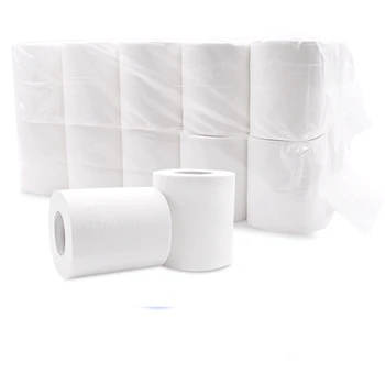 

10 Rolls 4-Ply White Toilet Paper Smooth Soft Premium Toilet Paper Rapid Dissolving Toilet Paper Bamboo Pulp Hotel Hand Nakin Ma