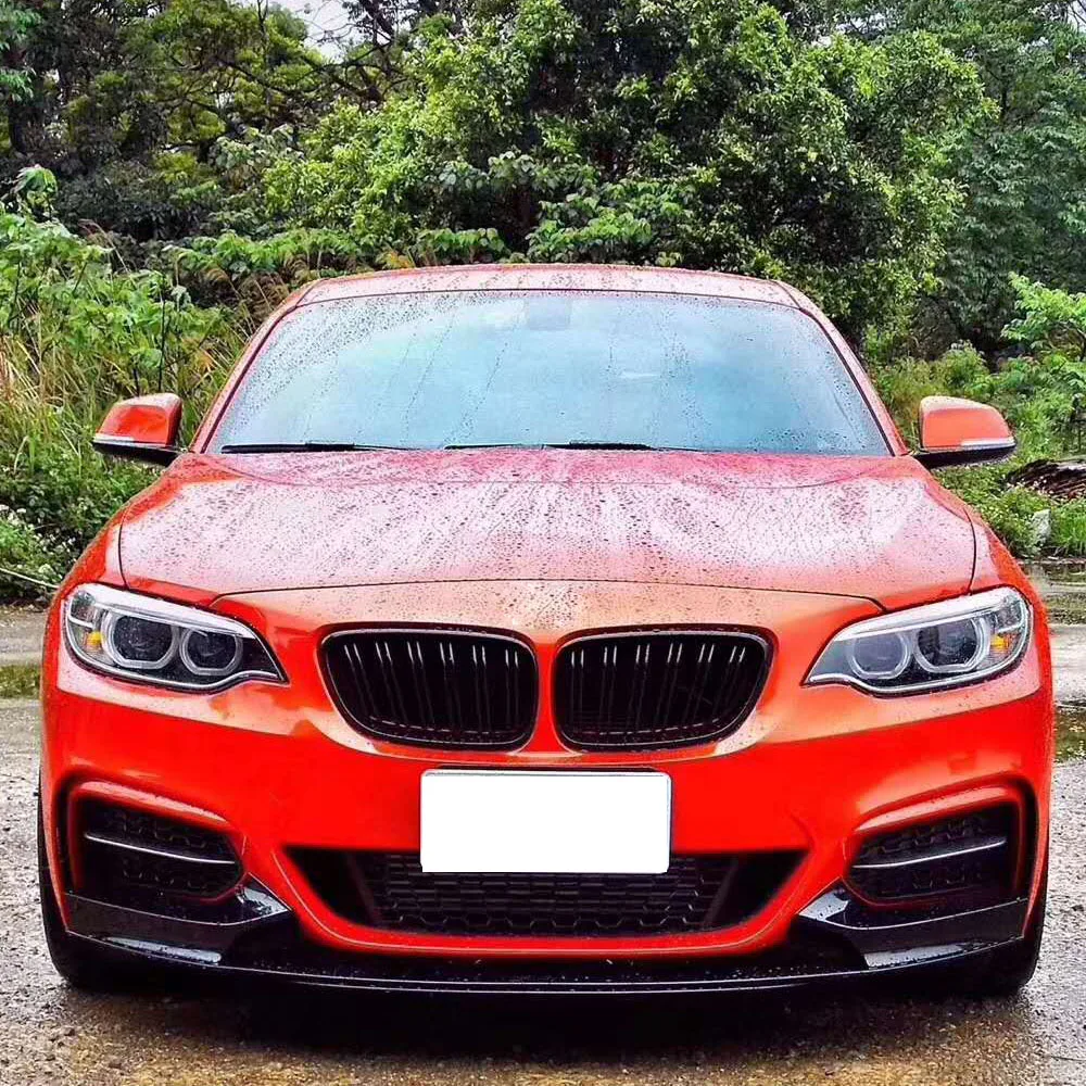 Для BMW 2 серии F22 F23 M Sport Coupe Convertible 2013 2017 углеродное волокно/FRP передний бампер губа