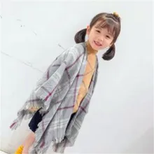 Z home/Детские шали с открытой вилкой для девочек, qiu dong han edition, имитация кашемира, шарф, шарф, детская теплая накидка XQ003