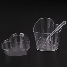 1 шт. PS десертная чашка прозрачные Экологические Одноразовые вечерние мусс для молочных коктейлей чашка для торта кухонная посуда Свадебный дом Tpools