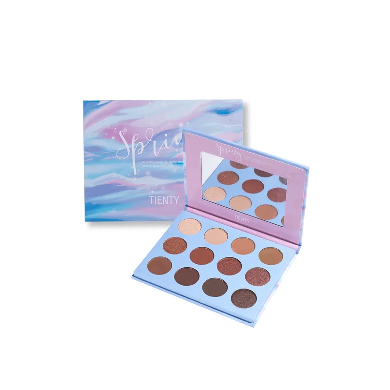 

12 Colors Eyeshadow Palette Shimmer Matte Pearlescent Matte Highlighter Eye Shadow Diamond Glitter Lasting Eye Makeup