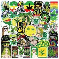 10/30/50PCS Drôle Personnages Feuilles Herbe Fumer Graffiti Autocollants pour Ordinateur Portable Bagages Guitare Planche À Roulettes Cool Autocollant Jouets Pour Enfants 