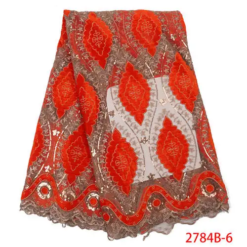 Африканская кружевная ткань высокое качество кружева нигерийская кружевная ткань Вышивка Тюль французский кружевной материал для женского платья XY2784B-2 - Цвет: picture 6